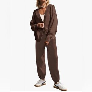 Adorable brown comfy 2 piece set